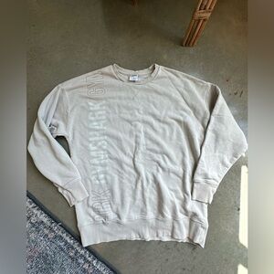 Gymshark cream pullover men’s sweatshirt small